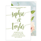 Green Large Swoosh Names Invitations Image 4 of 6
